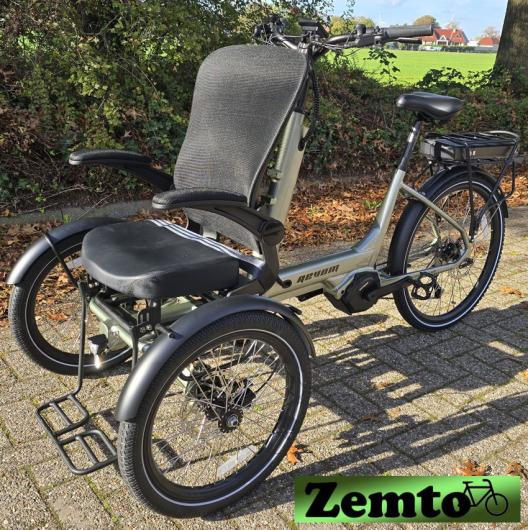Elektro Dreirad Zemto-Mover T5, kleine Rikscha, mit Lastenrad Umbau Möglichkeit grün